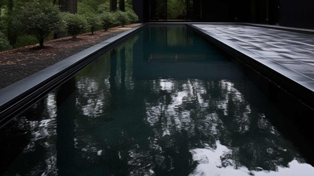 paint your swimming pool black