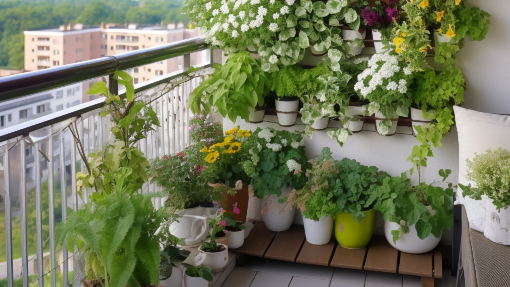 Embrace Greenery with Small Balcony Wall Planter Ideas